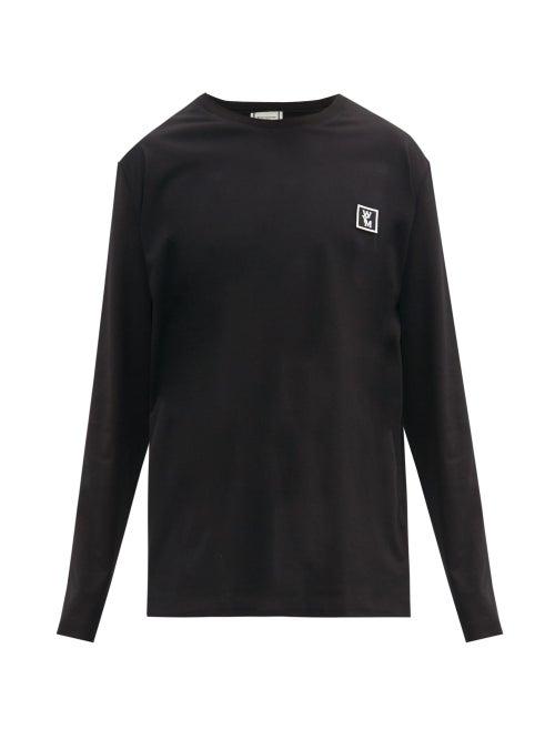 Matchesfashion.com Wooyoungmi - Logo-print Cotton T-shirt - Mens - Black