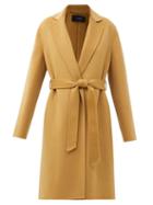 Matchesfashion.com Joseph - Cenda Wool-blend Wrap Coat - Womens - Camel
