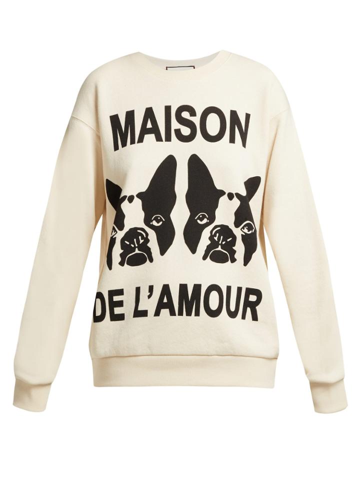 Gucci Printed Oversized Cotton-jersey Sweatshirt