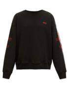 Matchesfashion.com Amiri - Dragon Embroidered Cotton Sweatshirt - Mens - Black