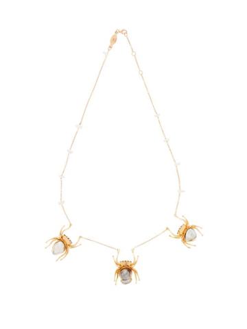 Matchesfashion.com Daniela Villegas - Hecate Keshi Pearl & Gold Pendant Necklace - Womens - Pearl