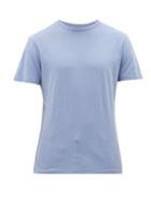 Matchesfashion.com Frescobol Carioca - Crew-neck Cotton-blend Jersey T-shirt - Mens - Blue