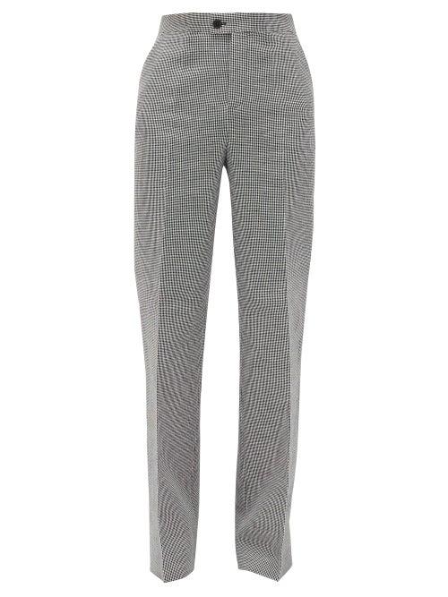 Matchesfashion.com Altuzarra - Higbie High-rise Linen-blend Wide-leg Trousers - Womens - Black White