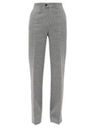 Matchesfashion.com Altuzarra - Higbie High-rise Linen-blend Wide-leg Trousers - Womens - Black White