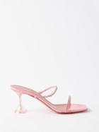 Amina Muaddi - Gilda 70 Crystal-embellished Pvc Sandals - Womens - Pink