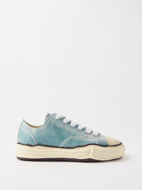 Mihara Yasuhiro - Peterson Original Sole Leather Trainers - Mens - Cream Green