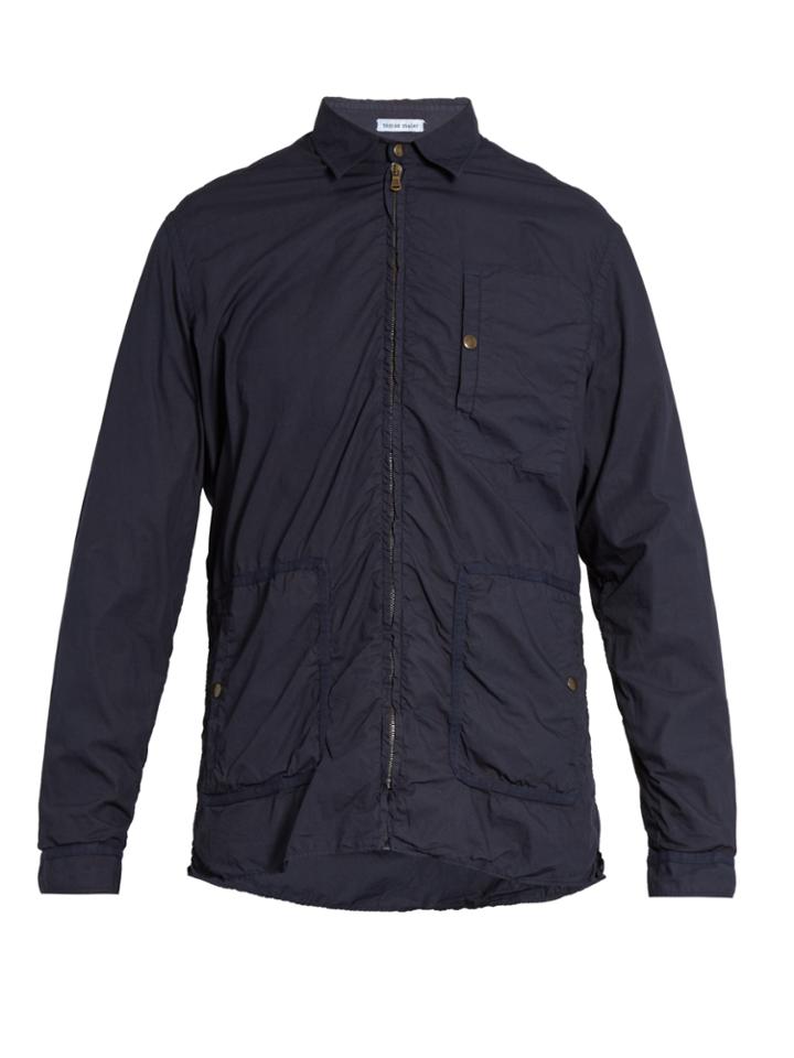Tomas Maier Point-collar Zip-through Cotton Jacket