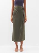 Eres - Peplum 2 Wrap Sarong - Womens - Olive