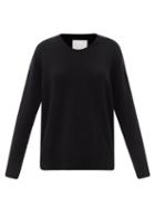 Matchesfashion.com Allude - Round-neck Cashmere Sweater - Womens - Black