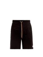 Matchesfashion.com Paul Smith - Logo Patch Cotton Jersey Pyjama Shorts - Mens - Black