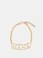 Roxanne First - Mama 14kt Gold Bracelet - Womens - Gold Multi
