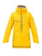 Matchesfashion.com Norrona - Lofoten Hooded Longline Gore-tex Pro Ski Jacket - Mens - Yellow