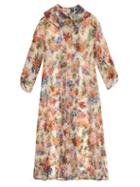 Matchesfashion.com Emilia Wickstead - Jessica Floral-print Silk-organza Coat - Womens - Pink Print