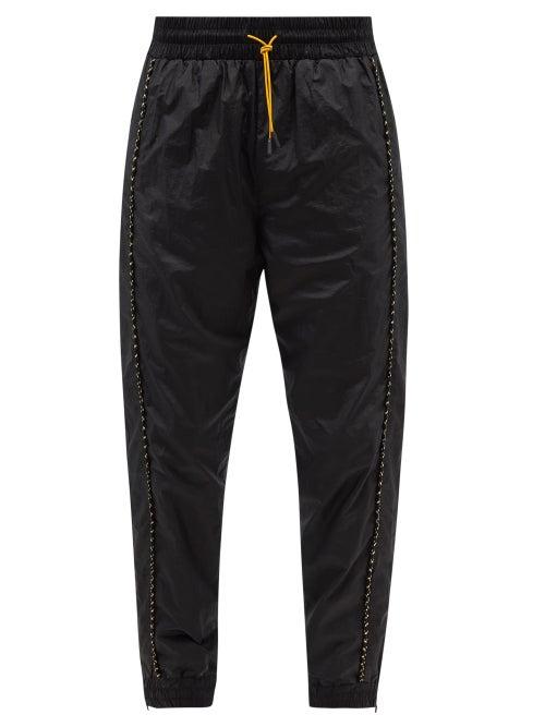 Fendi - Piped Technical-shell Track Pants - Mens - Black