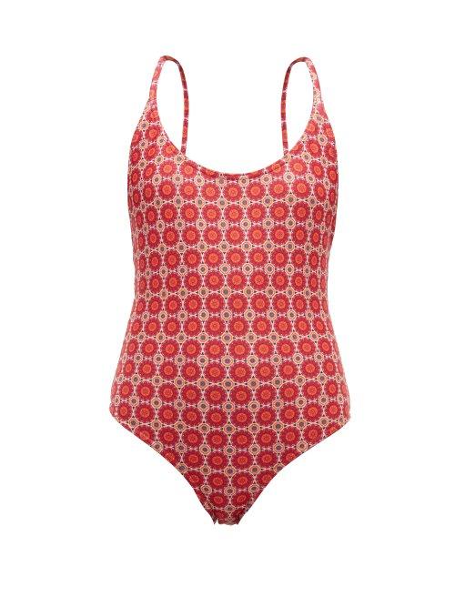 Matchesfashion.com Muzungu Sisters - Holly Suzani Print Swimsuit - Womens - Purple Multi