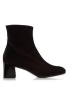 Jil Sander Velvet Ankle Boots