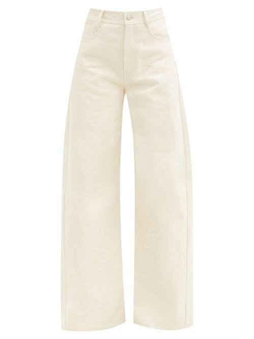 Matchesfashion.com Vika 2.0 - High-rise Wide-leg Jeans - Womens - Cream