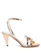 Matchesfashion.com Isabel Marant - Adree Metallic Leather Sandals - Womens - Rose Gold