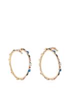 Matchesfashion.com Valentino - Crystal Hoop Earrings - Womens - Multi