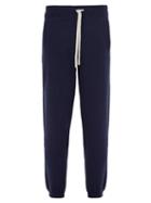 Matchesfashion.com Allude - Drawstring Wool Blend Track Pants - Mens - Navy