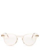 Matchesfashion.com Garrett Leight - Clune 41 Round Frame Glasses - Womens - Nude