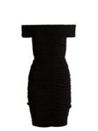 The Row Hali Off-the-shoulder Stretch-crepe Mini Dress