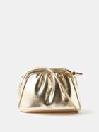 A.p.c. - Ninon Small Metallic Faux-leather Clutch - Womens - Gold