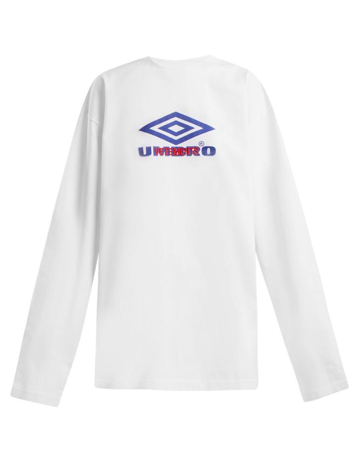 Vetements X Umbro Long-sleeved Cotton T-shirt