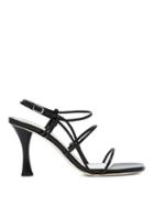 Matchesfashion.com Proenza Schouler - Square-toe Leather Sandals - Womens - Black