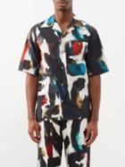 Alexander Mcqueen - Water Graffiti-print Cotton-poplin Shirt - Mens - Multi