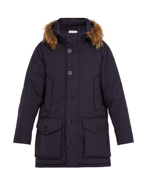 Matchesfashion.com Moncler - River Down Filled Coat - Mens - Navy