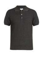 Brioni Zigzag Waffle-knit Cotton Polo Shirt