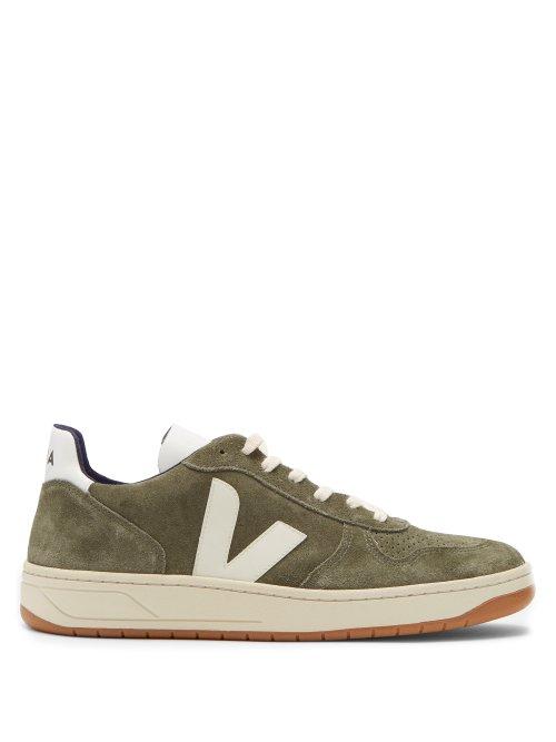 Matchesfashion.com Veja - V 10 Suede Trainers - Mens - Khaki