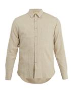 De Bonne Facture Point-collar Cotton-blend Shirt
