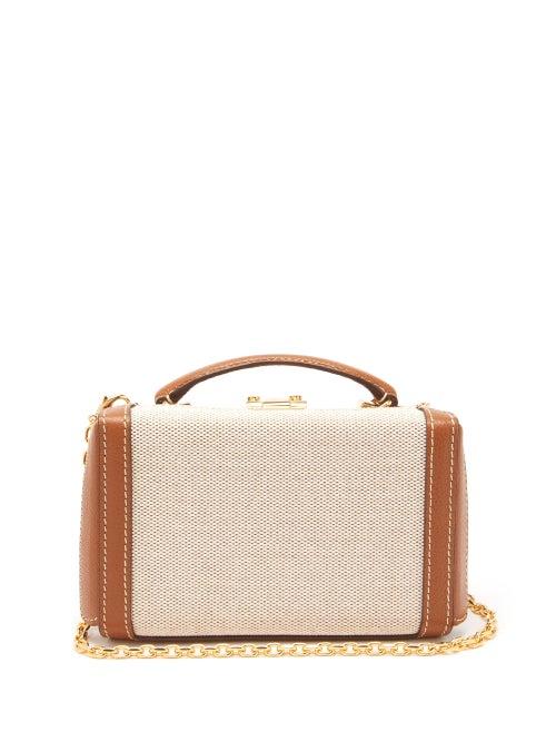 Matchesfashion.com Mark Cross - Grace Canvas And Leather Belt Bag - Womens - Brown Multi