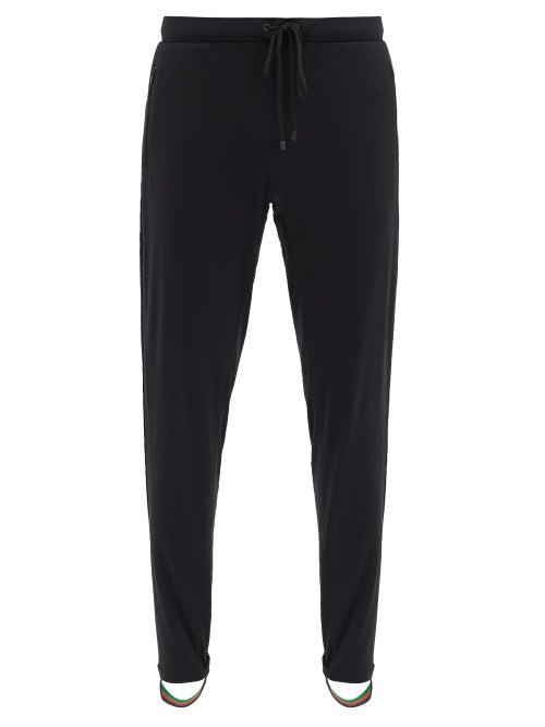 Matchesfashion.com Iffley Road - Royston Stirrup-cuffs Stretch-jersey Track Pants - Mens - Black