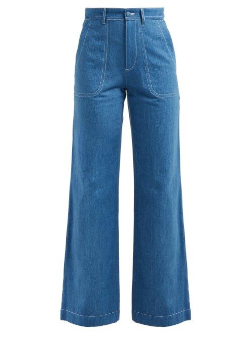 Matchesfashion.com A.p.c. - Seaside Straight Leg Jeans - Womens - Indigo