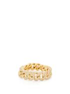 Matchesfashion.com Shay - Mini Link Diamond & 18kt Gold Ring - Womens - Crystal