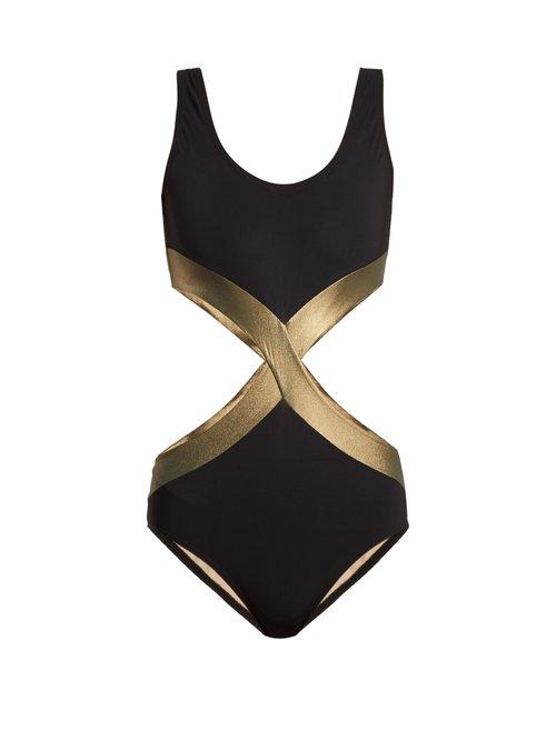 Matchesfashion.com Zeus + Dione - Syimi Cut Out Swimsuit - Womens - Black