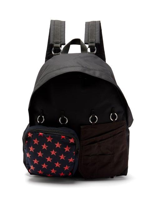 Matchesfashion.com Raf Simons X Eastpak - Doubl'r Panelled Backpack - Mens - Black