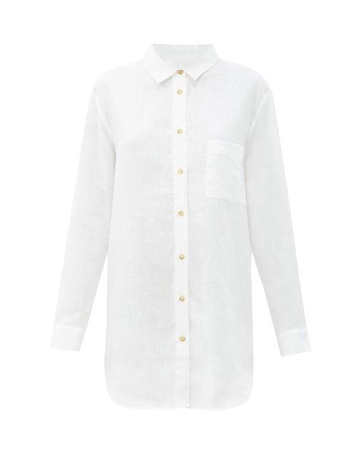 Matchesfashion.com Asceno - Formentera Organic-linen Shirt - Womens - White