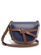 Matchesfashion.com Loewe - Gate Small Leather Cross Body Bag - Womens - Blue Multi