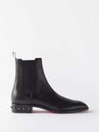 Christian Louboutin - So Samson Leather Chelsea Boots - Mens - Black