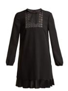 Matchesfashion.com Redvalentino - Embellished Mini Dress - Womens - Black