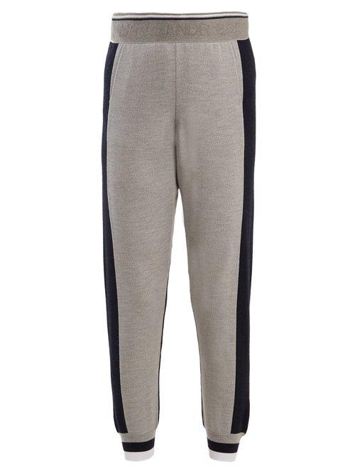 Matchesfashion.com Lndr - Zero Wool Blend Performance Track Pants - Womens - Grey Multi