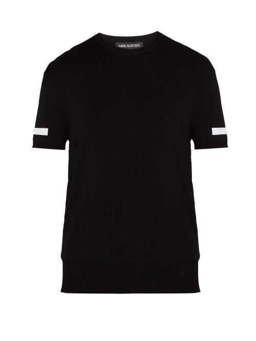 Matchesfashion.com Neil Barrett - Block Stripe T Shirt - Mens - Black