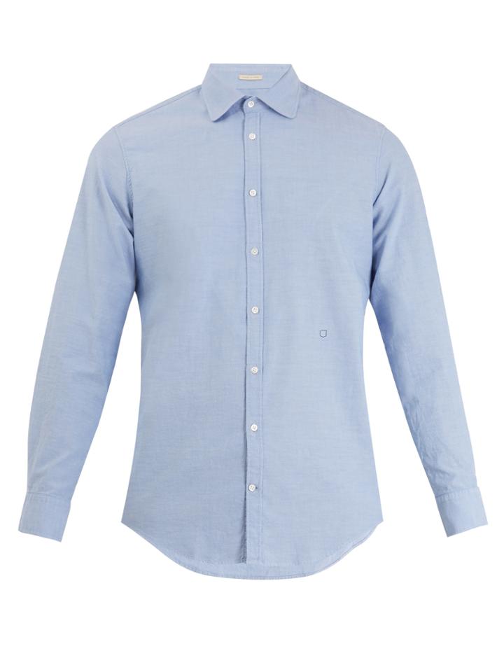 Massimo Alba Spread-collar Cotton Shirt