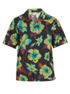 Prada Floral-print Cotton Bowling Shirt