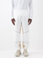 Fendi - Fendi Roma Ff-print Shell Track Pants - Mens - Beige White