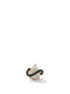 Bea Bongiasca - Diamond, Enamel & 18kt Gold Single Earring - Womens - Green Gold
